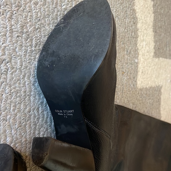 Black leather boots - Picture 4 of 6